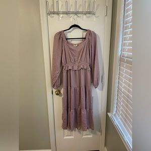 Light pink/purple midi dress